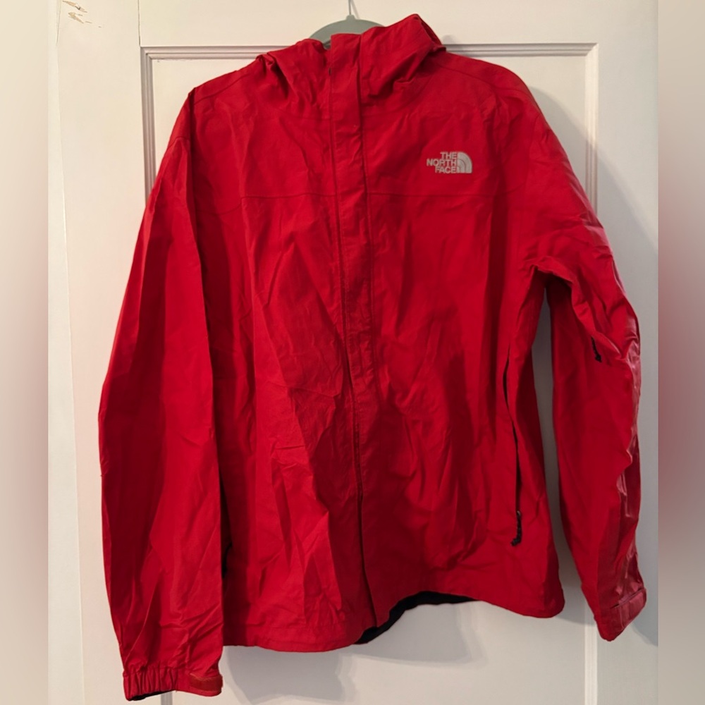 North Face Men’s Red Orange Rain Jacket